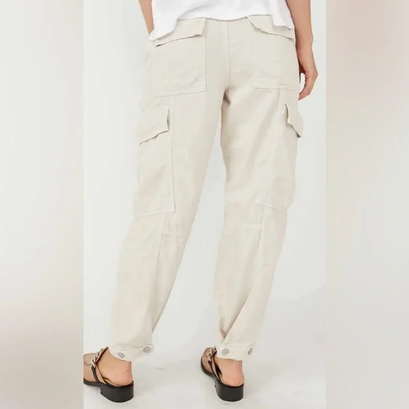 Free People • We The Free First Light Utility Pants • 4 • Almond Milk - Picture 3 of 12
